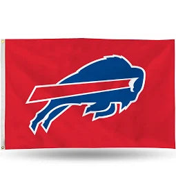 Buffalo Bills Red Flag with Buffalo 3x5