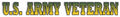 Mylar Decal - US Army Veteran 18"x1.5" Window Strip