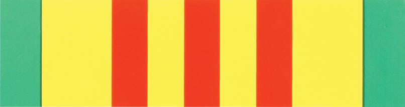 Vietnam Veteran Campaign Ribbon Sticker 5.5"x1.5"