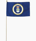 12x18" Air Force No Fray, 30" wood dowel & Spear