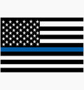Thin Blue Line  American Sticker