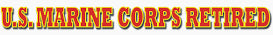 Marine Corps Retired 24.75x1.5" Window Strip
