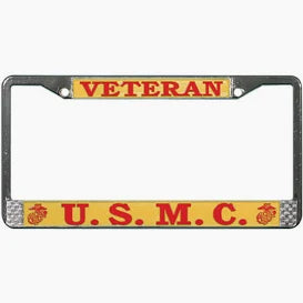 Marine Corps Veteran USMC License Plate Frame