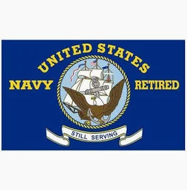 Navy Retired 3x5' Nylon Flag