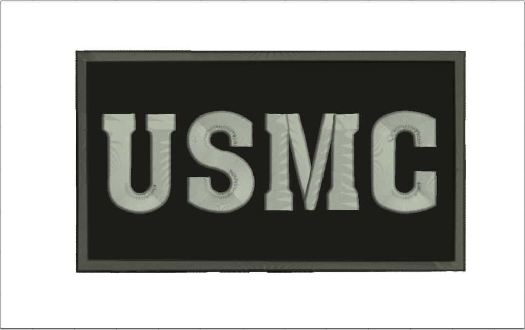USMC Hook with Loop Hat Patch