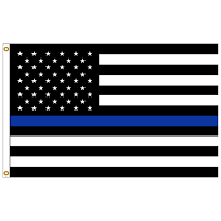 Thin Blue Line USA Flag 3x5