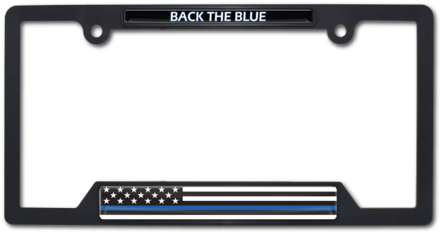 Thin Blue Line License Frame