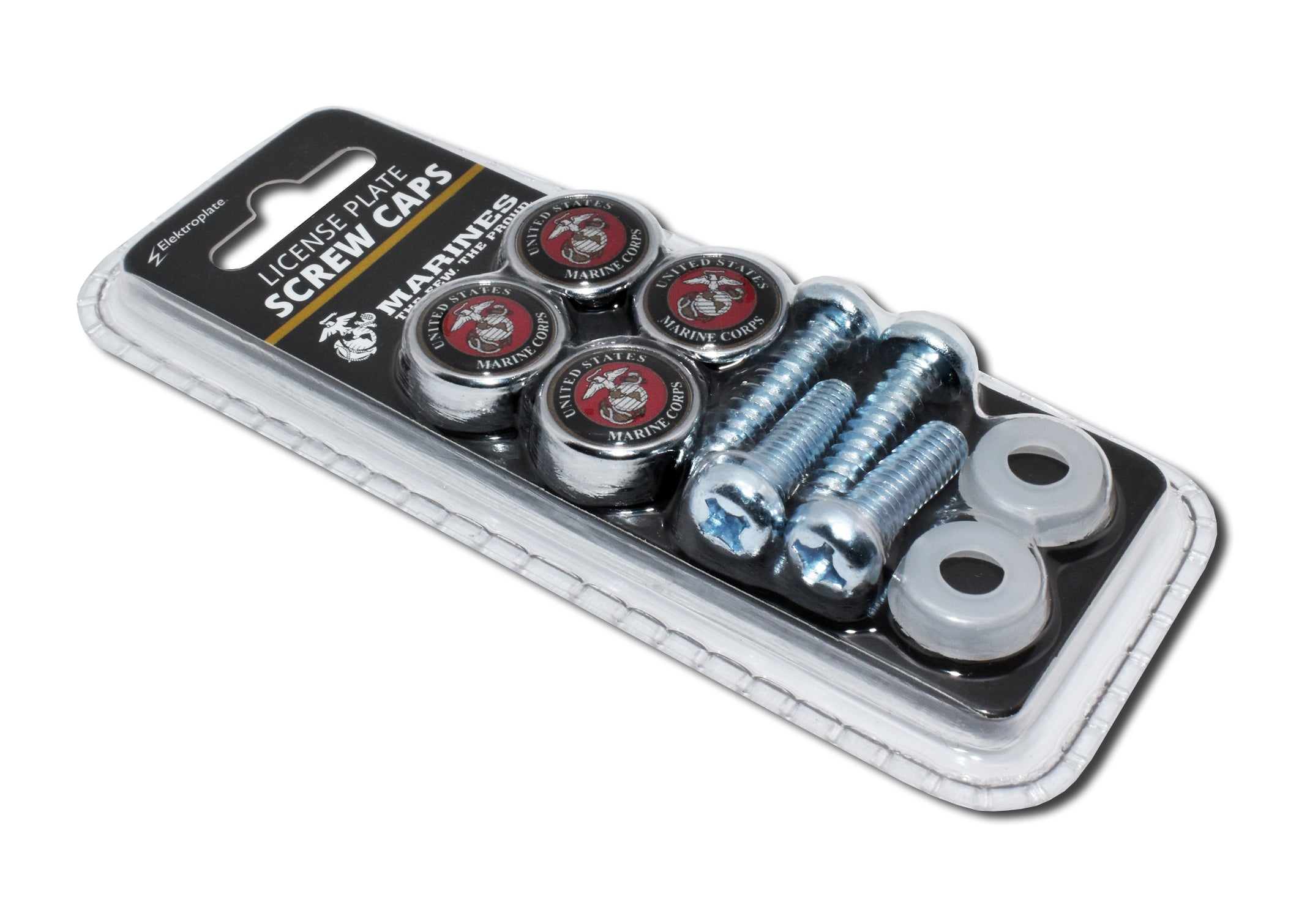 US Marine license plate screw caps