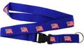 American Flag Removable Clasp Royal Blue Lanyard