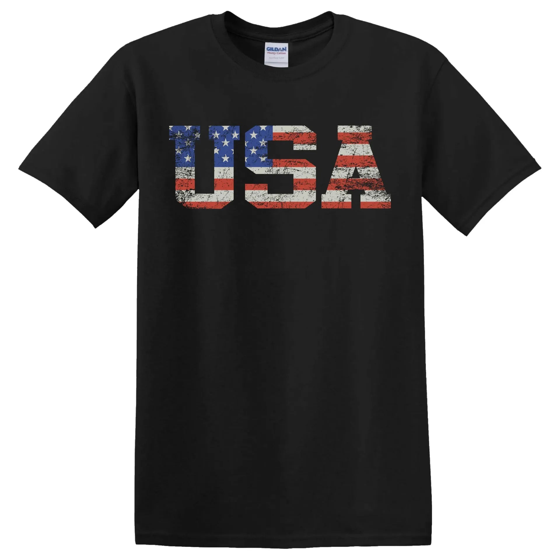 "USA" on Black Shirt (L)