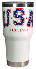 USA Stars Est. 1776 White Stainless 30oz Tumbler