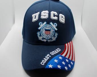 U.S. Coast Guard "USCG" Flag Brim