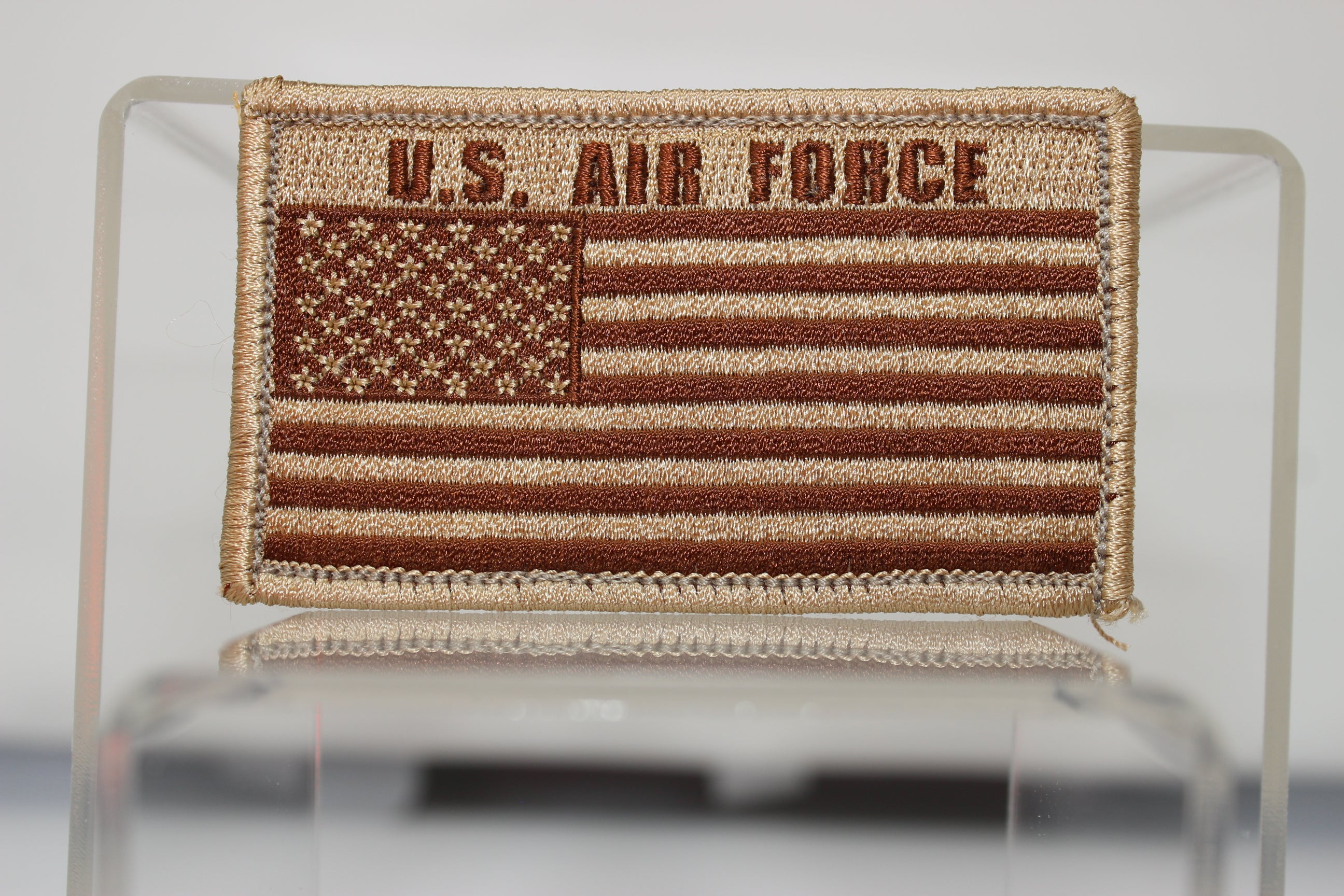 Air Force w/ US Flag Hook and Loop Patch