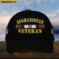 Afghanistan  Cap Veteran w/Campaign Ribbons