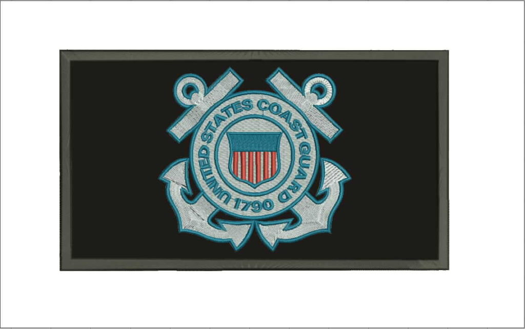 Coast Guard Crest Hook and Loop Patch