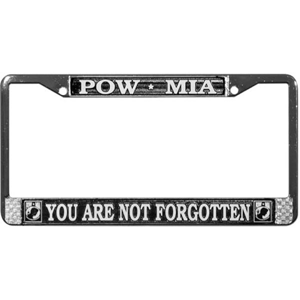 POW/MIA Chrome License Plate