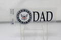 Navy Dad w/Emblem 3x6.25" Decal