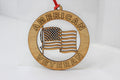 Veteran with US Flag Ornament